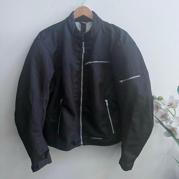 FirstGear Protective Armored Lined Mesh Motorcycle Riding Jacket Black Women 3XL - Picture 1 of 10